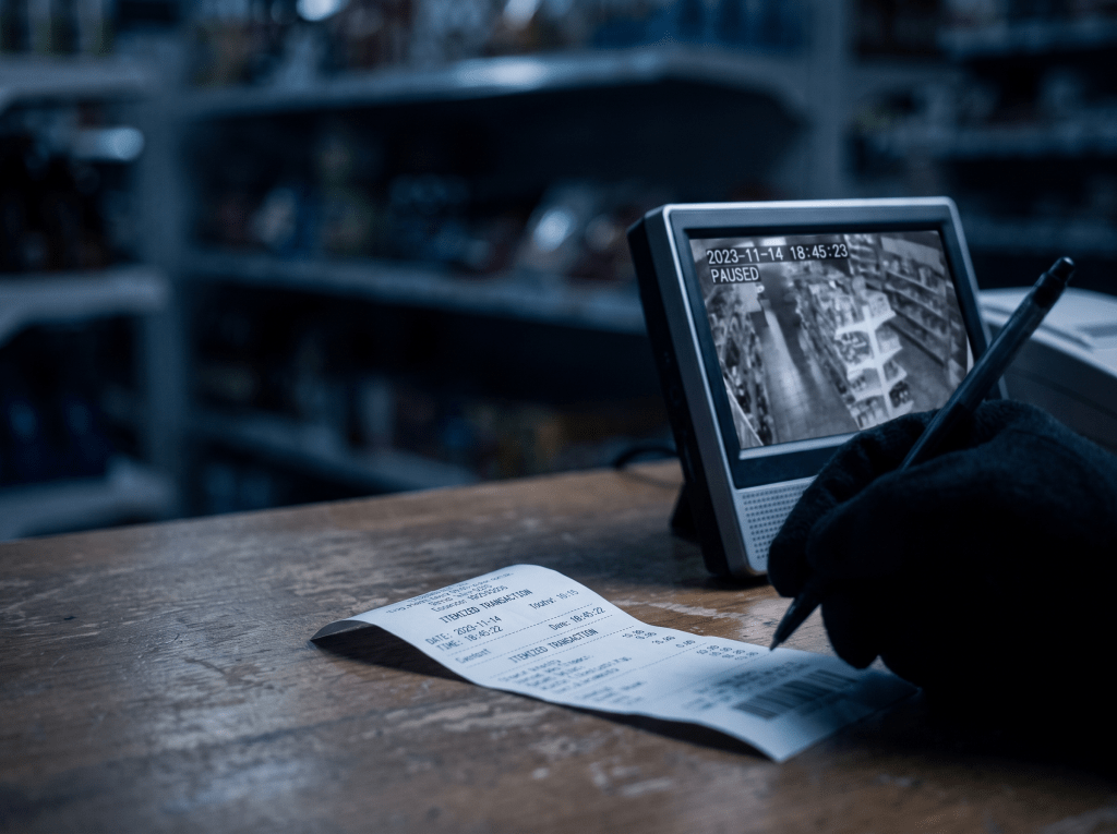 Screenshot — transaction-linked video search.