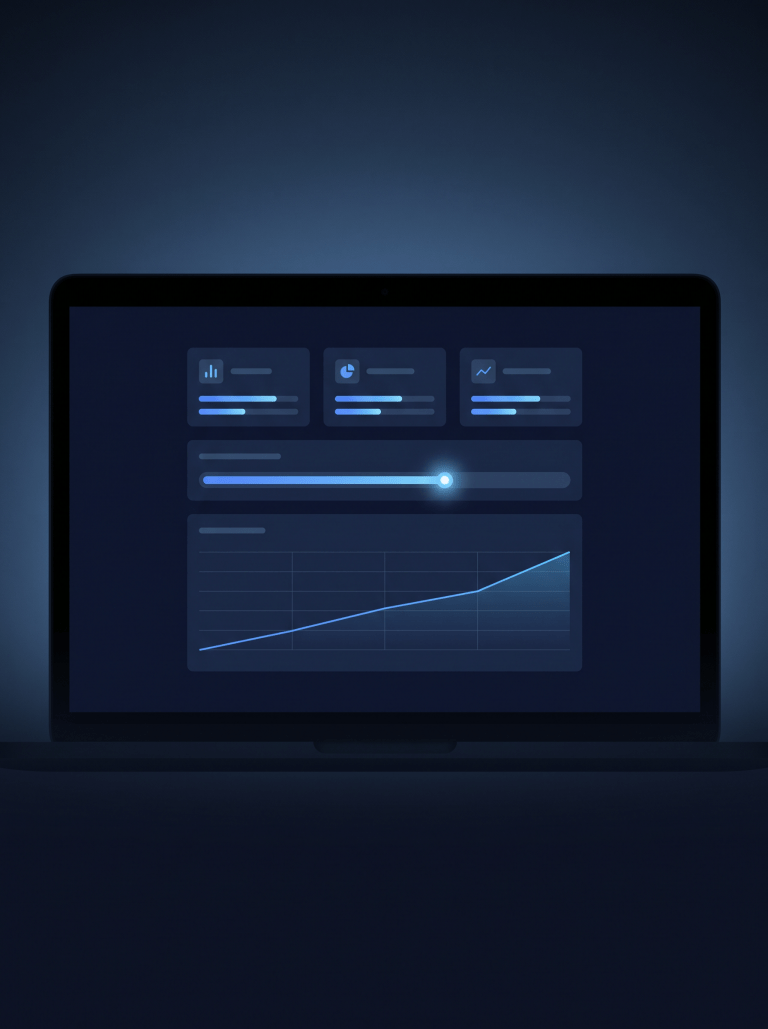 Photo — multi-site executive reporting view