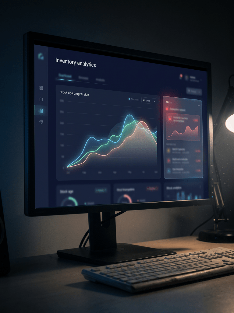 Photo — stock alert dashboard