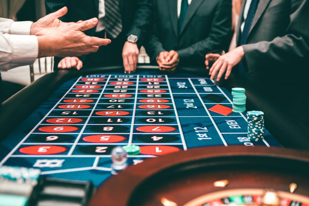 Illustration — gaming floor facial recognition overlay